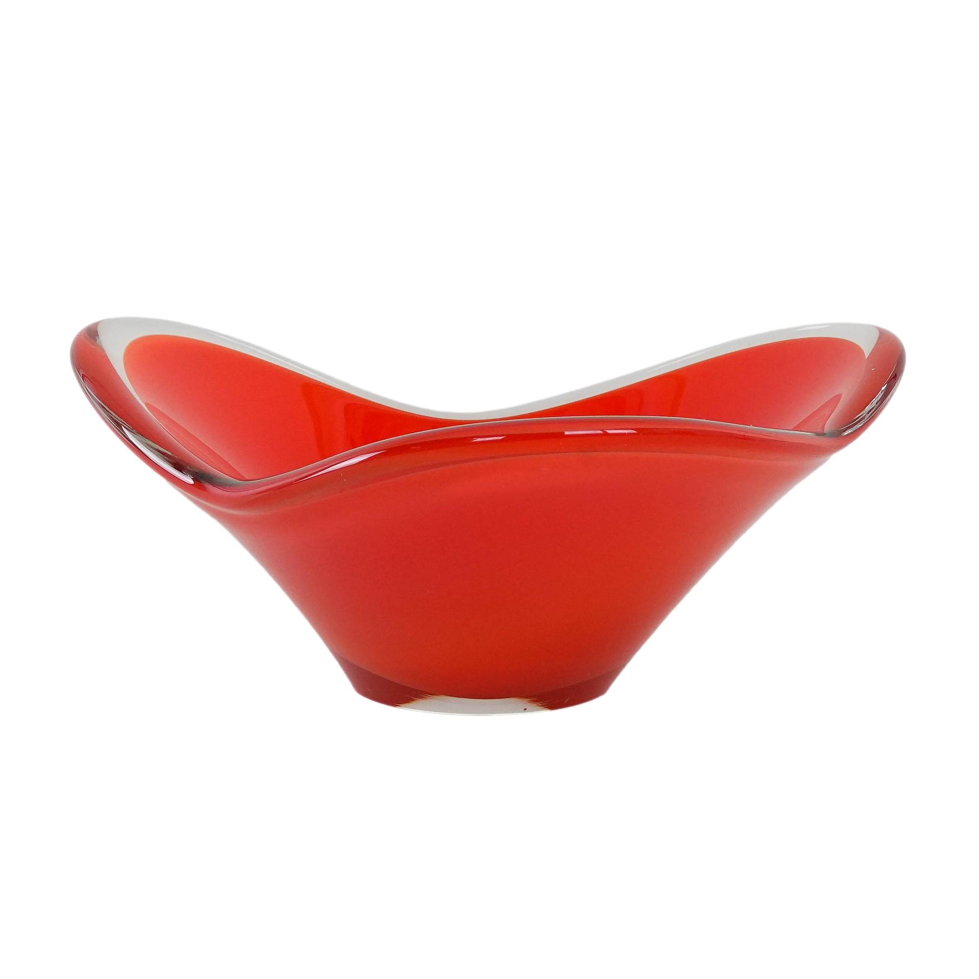 Plate Murano glass Red 1960s 0