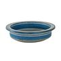 Ciotola in ceramica blu anni '60 0