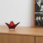 Ruby plate Murano glass 1960s 1