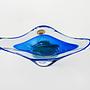 Bohemian Plate Blue Transparent 1970s 5