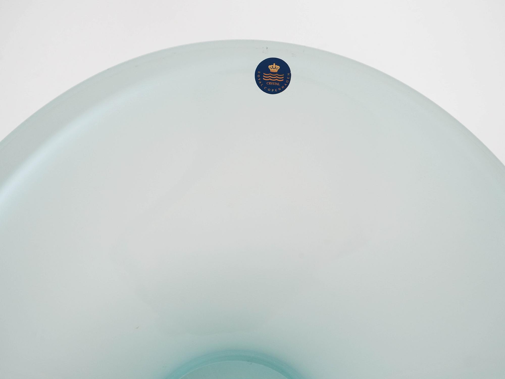 Crystal plate Blue 1960s 5