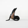 Sealion figure Porcelain Gray 1970s 2