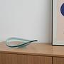 Crystal plate Turquoise Transparent 1960s 1