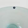 Crystal plate Turquoise Transparent 1960s 6