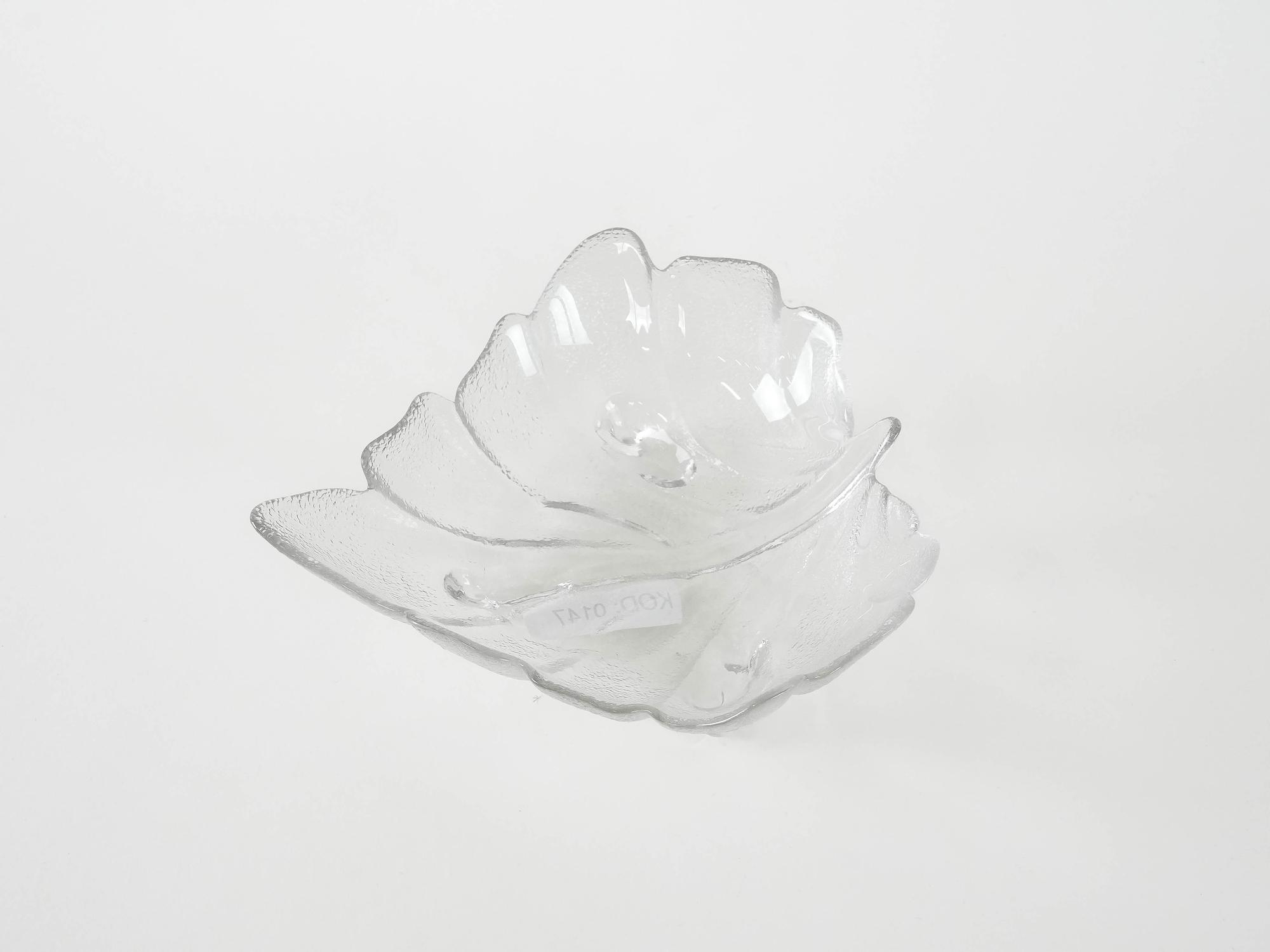 Glasschale Transparent 1970er Jahre 4