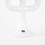 Candlestick Ceramic White 1970s 5