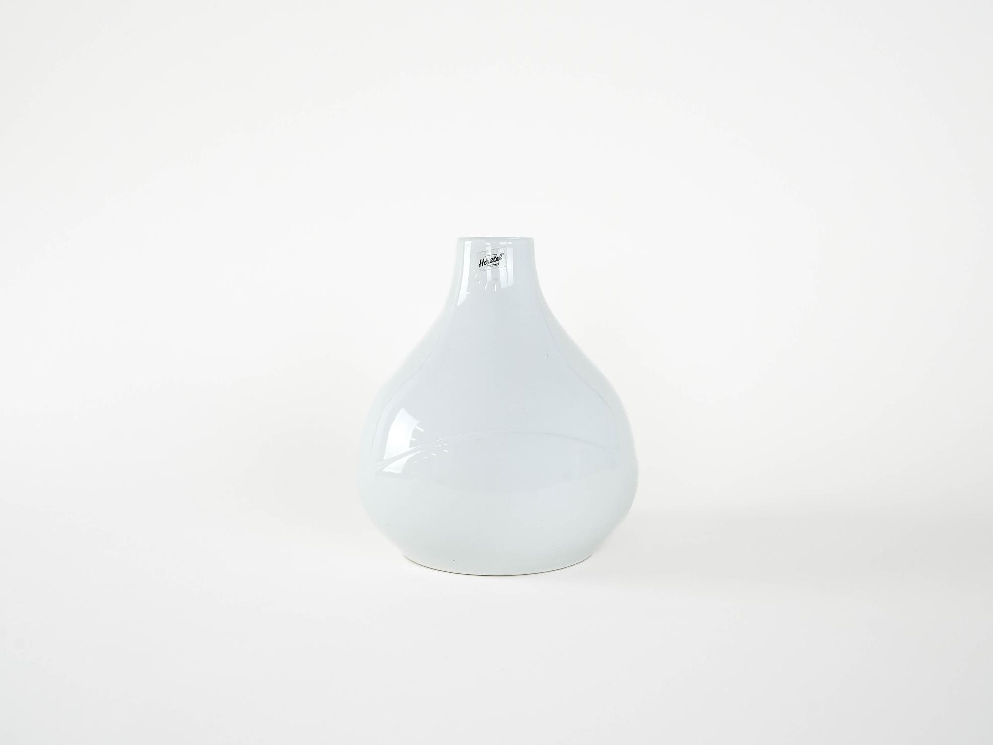 Ceramic vase White 1980s 2