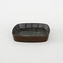 Read Ceramic bowl Brown Blue 1970s 2