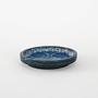 Ceramic plate Blue 1960s 2