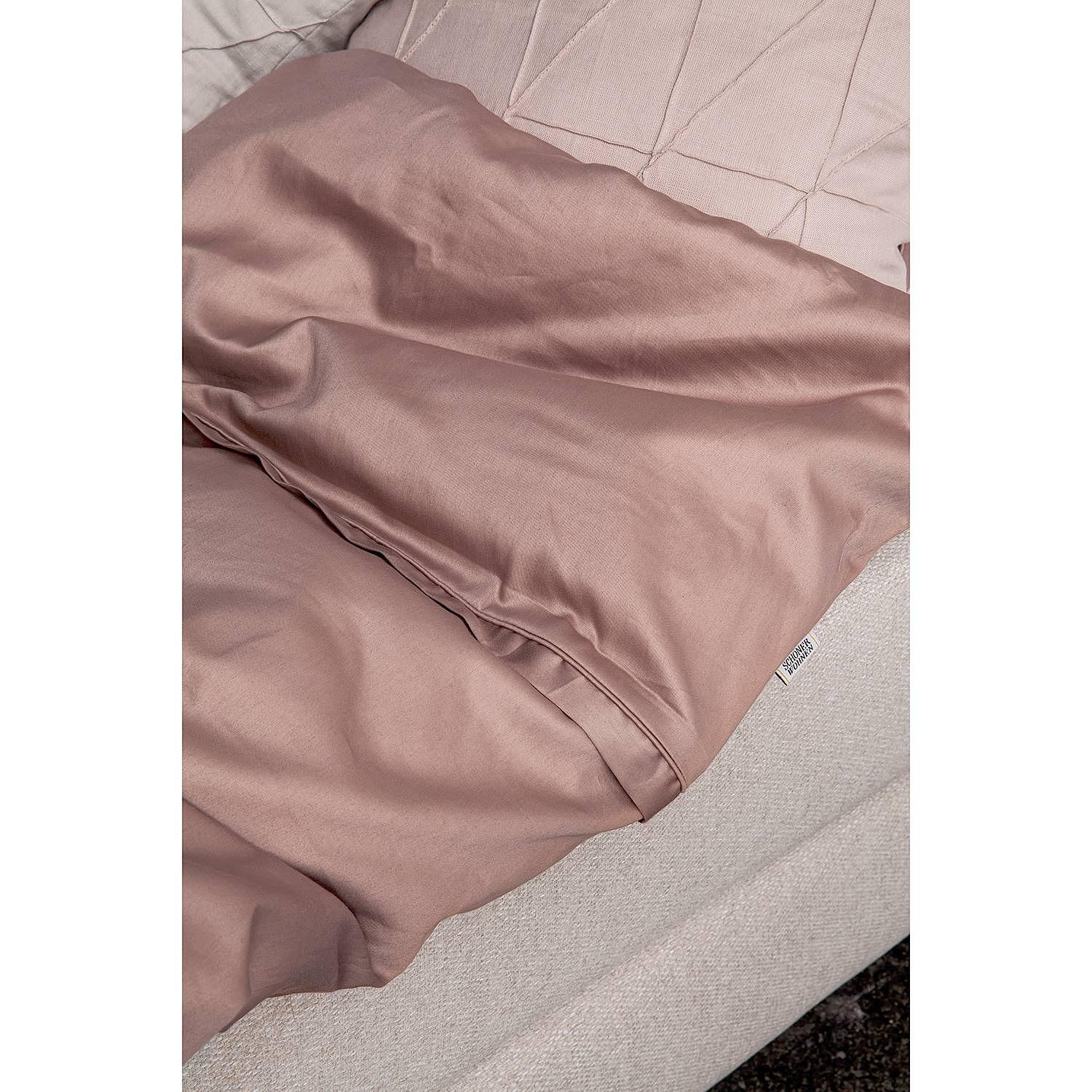 Pure Bettwäsche Baumwolle Rosa 135x200cm Kissen 80x80cm 3