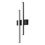 Graz I Wall light 2-light Polycarbonate Iron Black 1