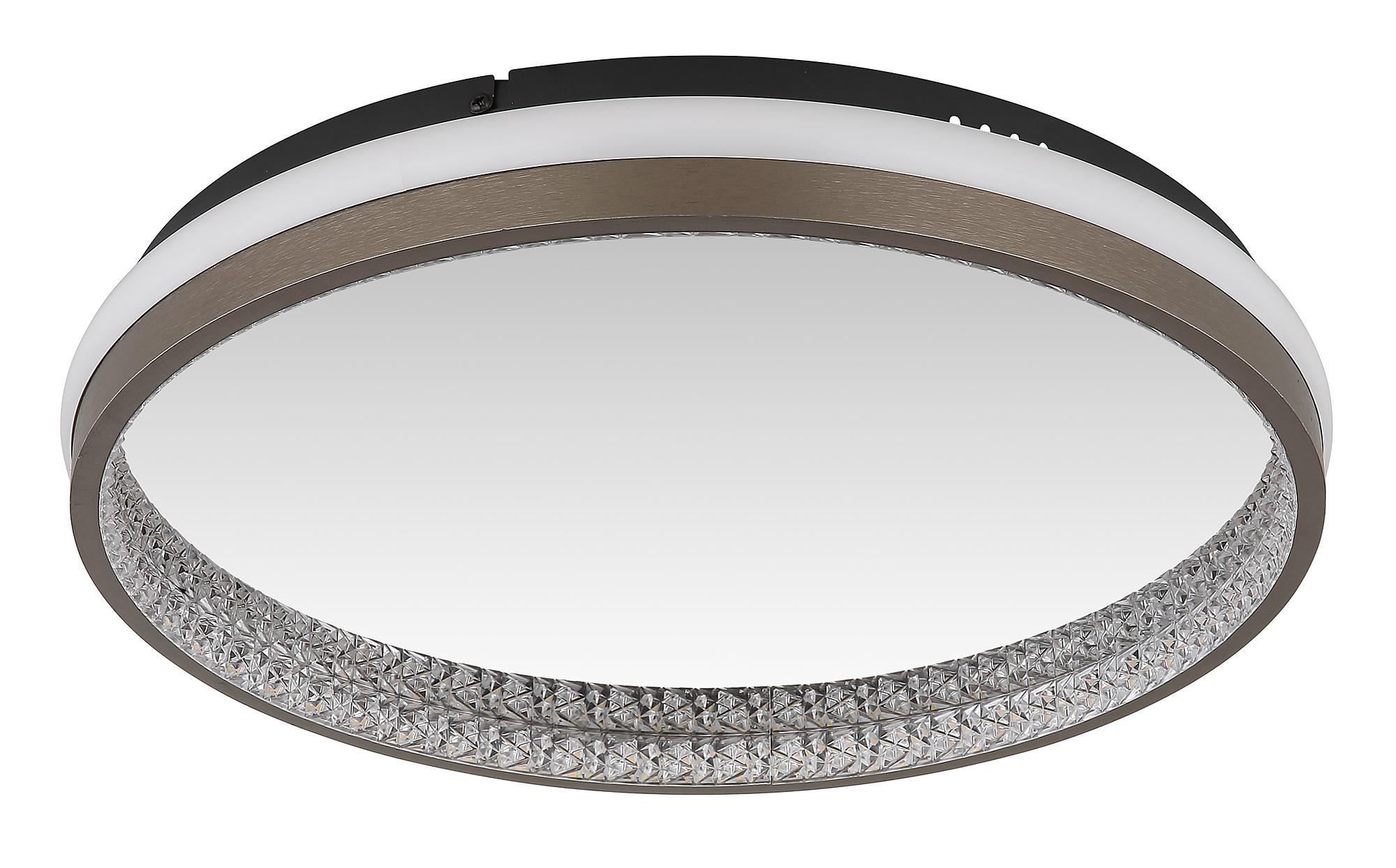 Della LED-Deckenleuchte 1-flammig Acrylglas Eisen Schwarz 1