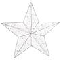 Shining Star LED 3D-Stern Kupfer Silber 3