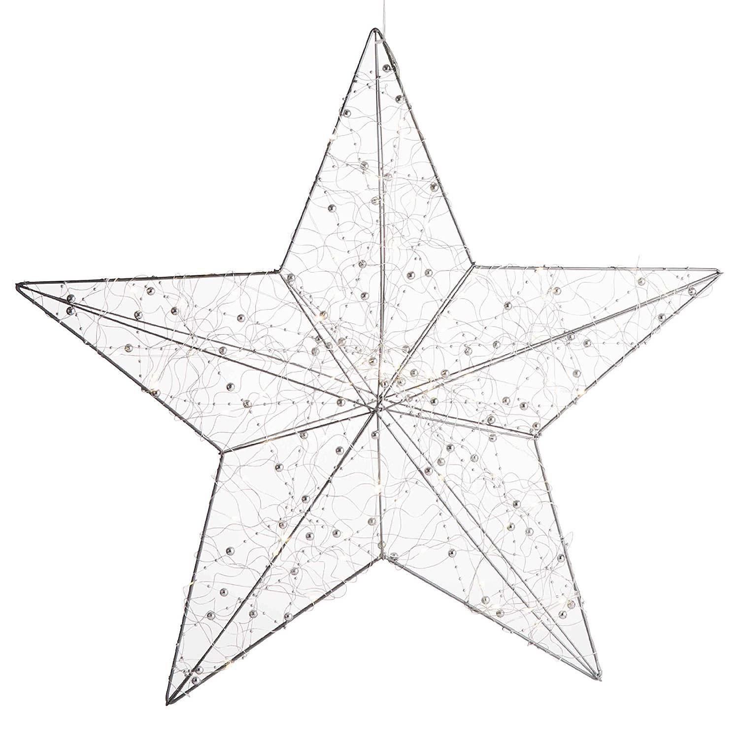 Shining Star LED 3D-Stern Kupfer Silber 0
