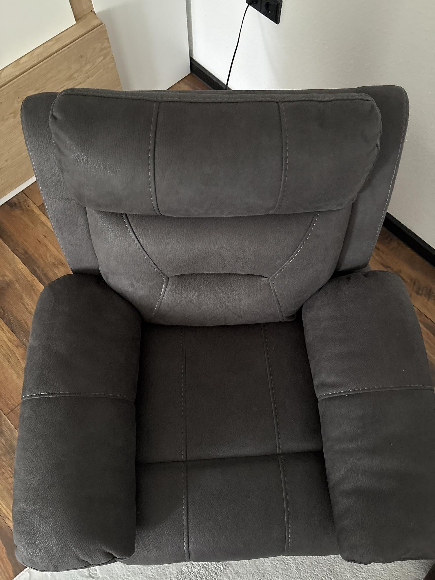 Armchair Reclining Function Grey 6