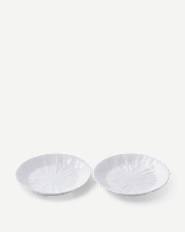 2x Packed Plate Ceramic White 2