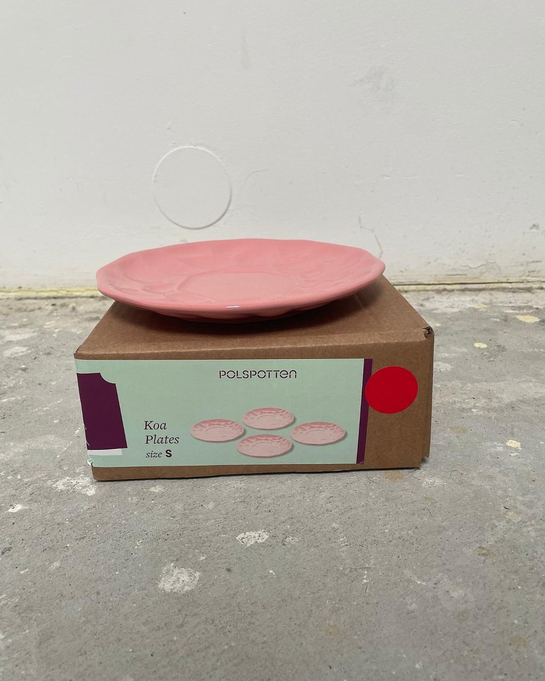 4x Koa Plate Set Ceramic Pink 1