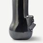 Long Neck Upside Down Vase Ceramic Black 1
