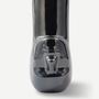 Long Neck Upside Down Vase Ceramic Black 2