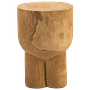 Pile Kruk Stool Wood Cognac 0