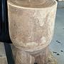 Pile Kruk Stool Wood Cognac 2