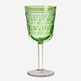 4x Tie Up Wine Glasses Set Multicolor 1