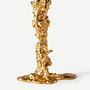 Drip Candle Holder Aluminum Gold 1
