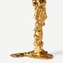 Drip Candle Holder Aluminum Gold 3