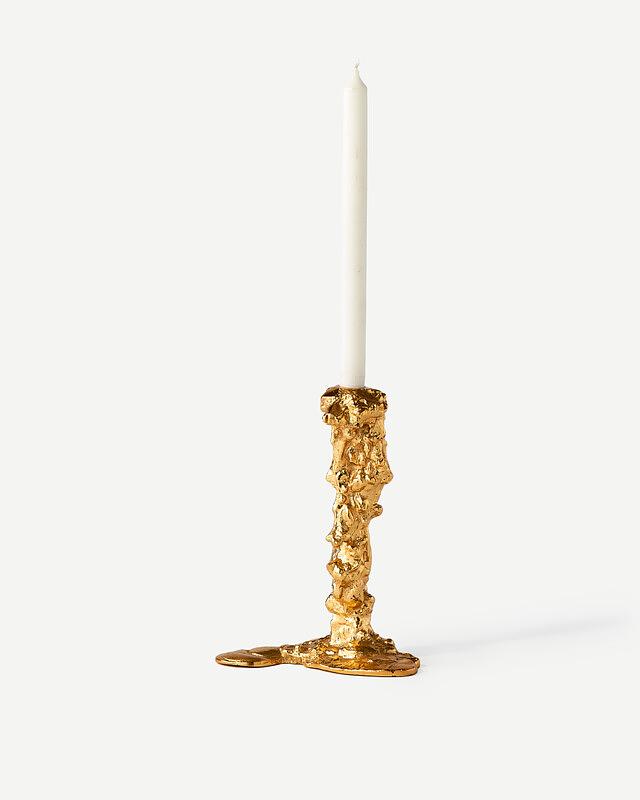 Drip Candle Holder Aluminum Gold 4