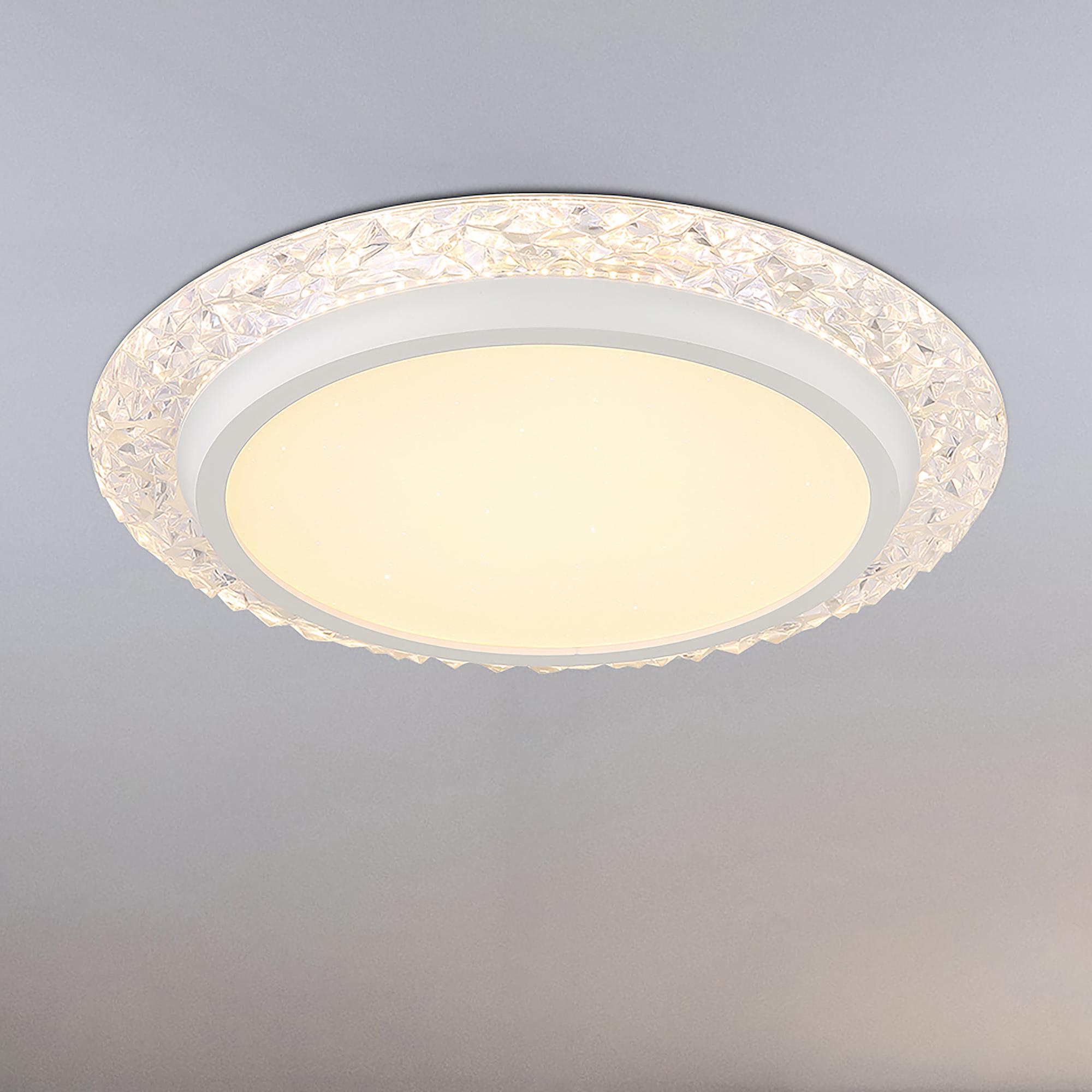 1-Flammig Abigail LED-Deckenleuchte Acrylglas Eisen  0