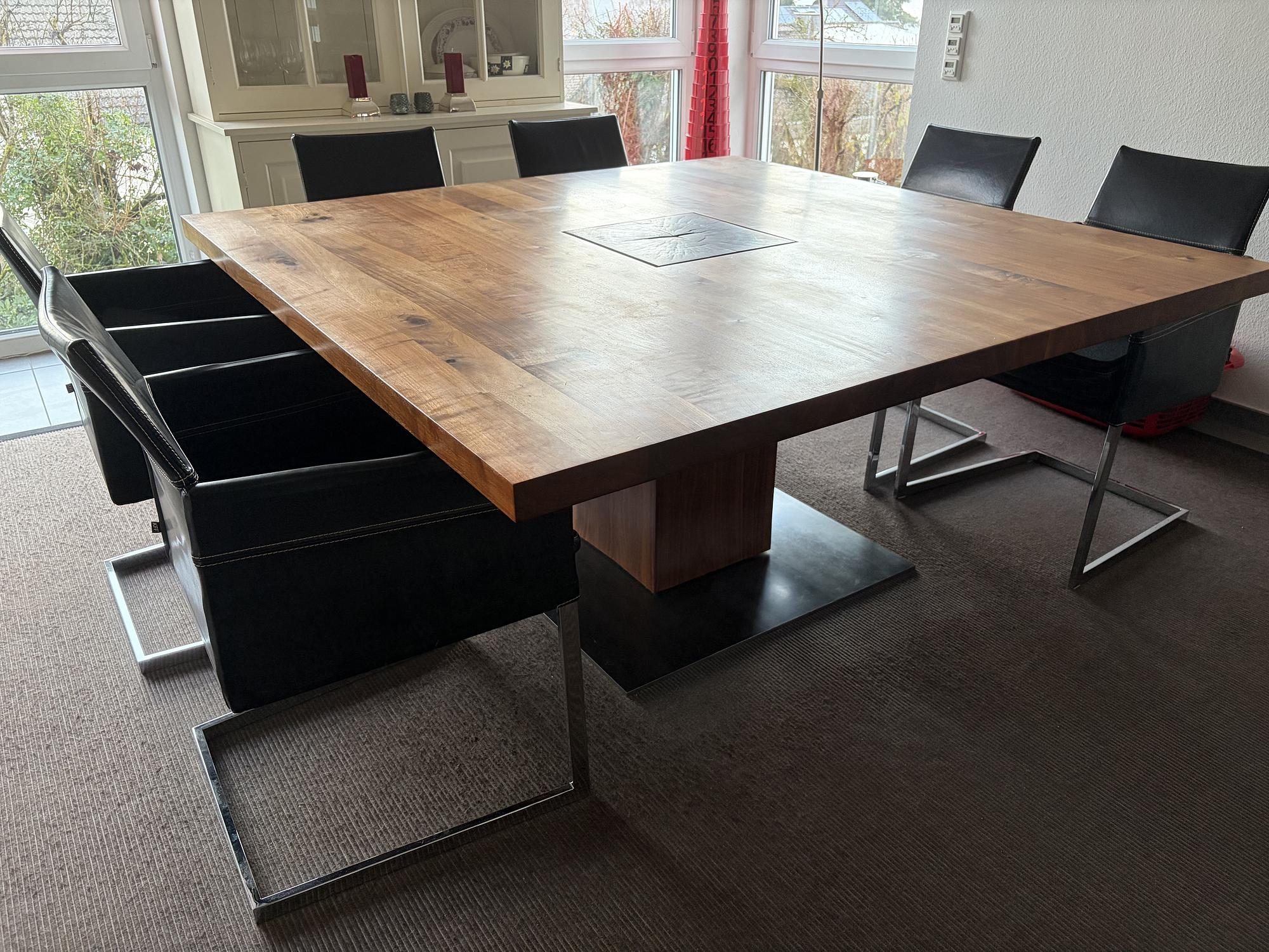 Boss Executive Quadrato Dining Table Wood Brown 0