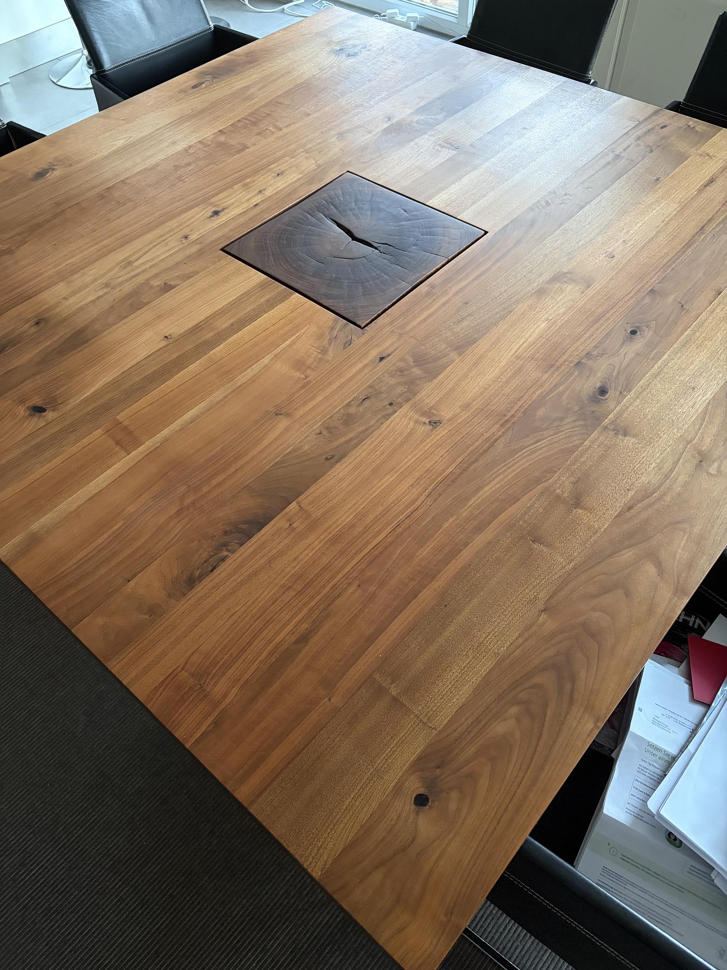 Boss Executive Quadrato Dining Table Wood Brown 3