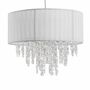Pendant lamp 1-bulb textile plastic 1