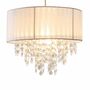 Pendant lamp 1-bulb textile plastic 2