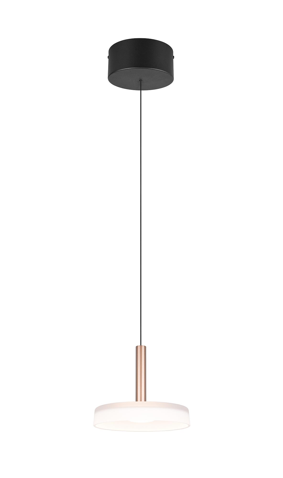 1-Light Celeste Type B LED Pendant Light Opal Glass Iron 4