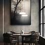 1-Light Celeste Type B LED Pendant Light Opal Glass Iron 3