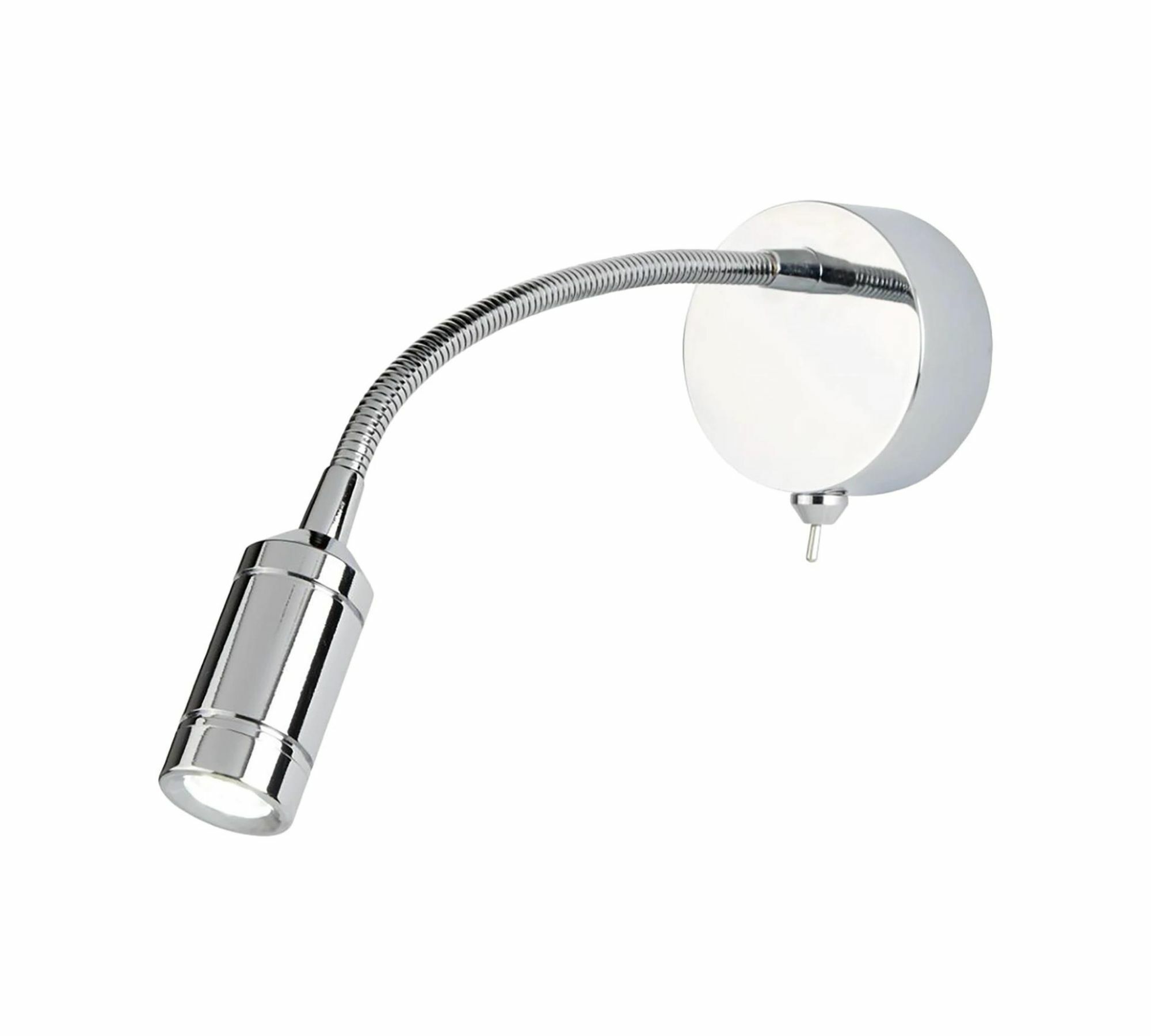 LED Wandleuchte 1-flammig Edelstahl 0