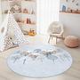 Winter Wonderland Children's Rug Multicolor Ø120cm 2