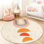 Circular pattern Children's rug Multicolored Ø150cm 1