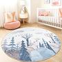 Winter Wonderland Children's Rug Multicolored Ø180cm 1