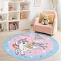 Tappeto per bambini Unicorno Multicolore Ø150cm 2