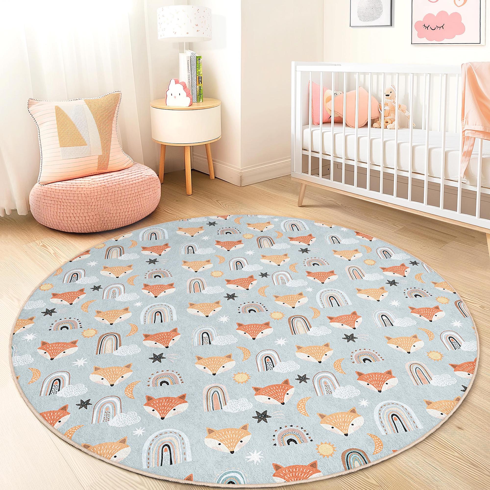 Fuchs Children's Rug Multicolored Ø150cm 1