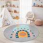 Rainbow Children's Rug Multicoloured Ø180cm 2