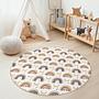 Regenbogen Kinderteppich Mehrfarbig Ø120cm 3