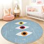 Children's rug Multicolored Ø120cm 1