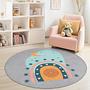 Rainbow children's rug Multicolor Ø120cm 1