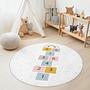 Hopscotch Regenbogen Kinderteppich Mehrfarbig ⌀150cm 3