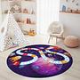 Weltraum-Abenteuer Kinderteppich Mehrfarbig ⌀150cm 3