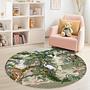 Jungle Safari Kids Rug Multicolored ⌀150cm 0