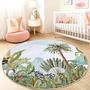 Tropischer Dschungel Kinderteppich Mehrfarbig ⌀150cm 0